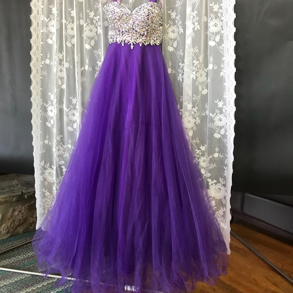 BLUSH PROM💐 LONG DRESS💐CORSET BACK💐 Prom dress - Picture 2 of 6